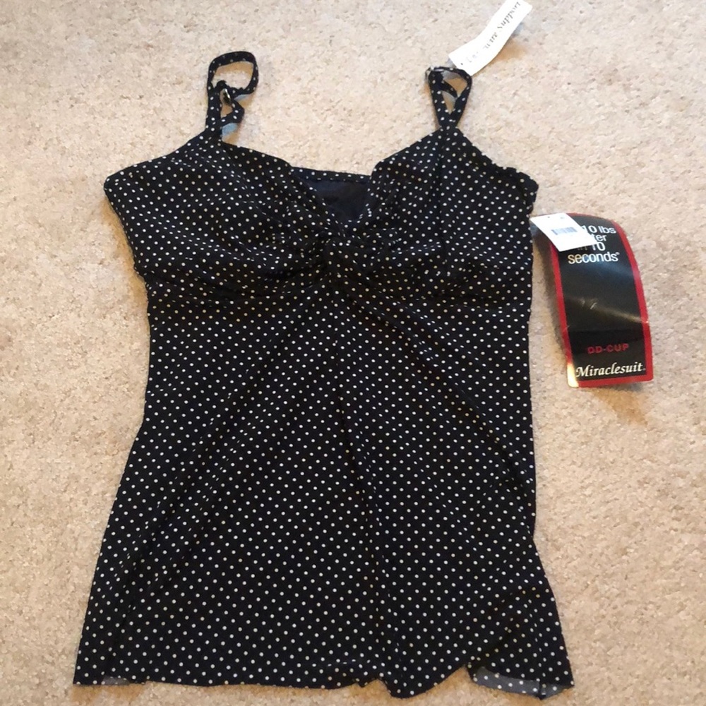 Miraclesuit Underwire Tankini Top - Size 14